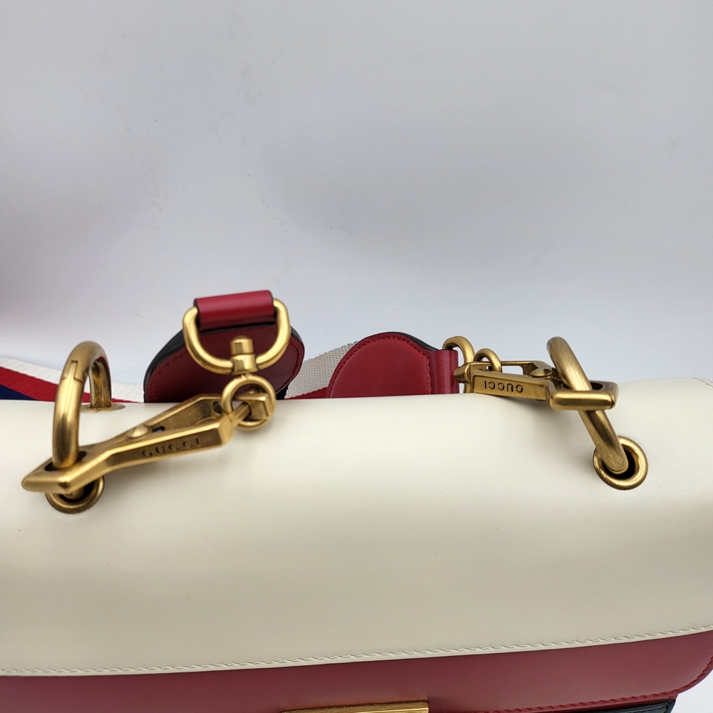 Gucci Queen Margaret Bee Stripe Shoulder/Crossbody Bag w/ Wallet mini Bee... - Picture 16 of 16